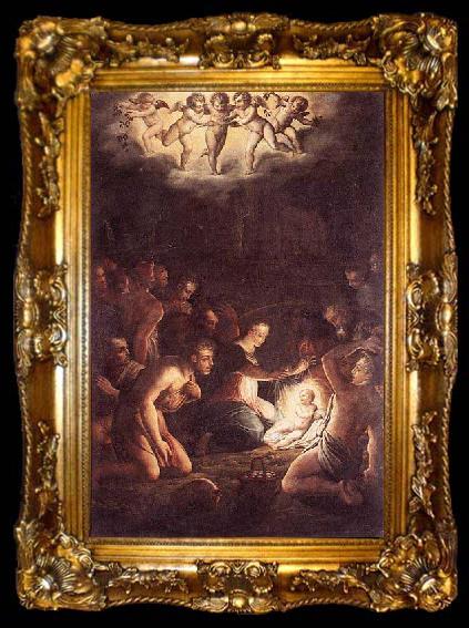 framed  Giorgio Vasari The Nativity, ta009-2